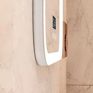 Зеркало с подсветкой Continent Glamour Led 70x90 с музыкальным блоком, с подогревом белый ЗЛП451, 4