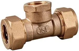 Тройник переходной 15мм x ½&quot;в x 15мм Vieir VER-PRO VPF15315, 1