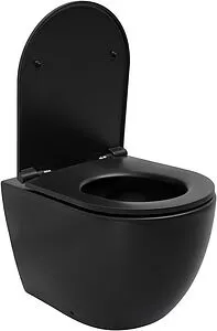 Унитаз приставной безободковый Allen Brau Reality черный матовый 4.32004.31 Унитаз приставной безободковый Allen Brau Reality черный матовый 4.32004.31, 3