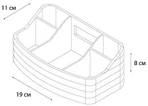 Органайзер Fixsen Glady мокко FX-00-29, 2