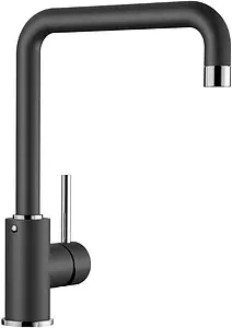 Смеситель для кухни Blanco Mili Silgranit чёрный матовый526236, 1