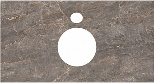 Столешница для раковин встраиваемых снизу Kerama Marazzi Plaza Classic PL3 100 парнас пепельный лаппатированный PL3.SG570002R\100