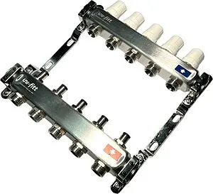 Группа коллекторная без расходомеров 5 отводов 1&quot;в/в x ¾&quot;ек Uni-fitt OPTIMAL 451B4305.RU, 5