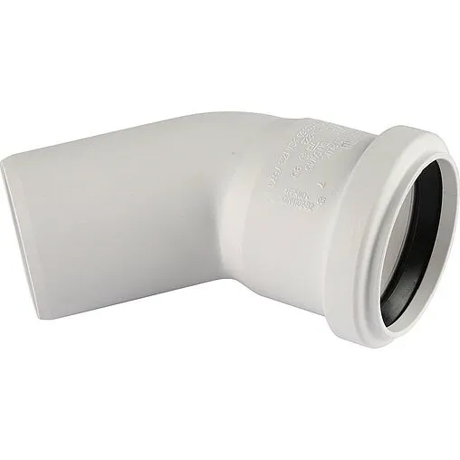 Отвод внутренний бесшумный D=75мм Угол 45° Rehau Raupiano Plus 11211641002