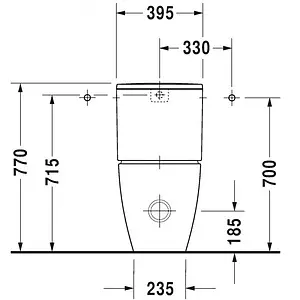 Чаша унитаза Duravit ME by Starck белый 2170090000 Чаша унитаза Duravit ME by Starck белый 2170090000, 2