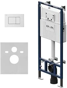 Инсталляция для подвесного унитаза Set 4 в 1 Am.Pm MasterFit I012710.0201 с кнопкой белый глянцевый Инсталляция для подвесного унитаза Set 4 в 1 Am.Pm MasterFit I012710.0201 с кнопкой белый глянцевый, 1