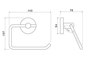 Держатель туалетной бумаги Aquatek Оберон хром AQ4218CR, 2