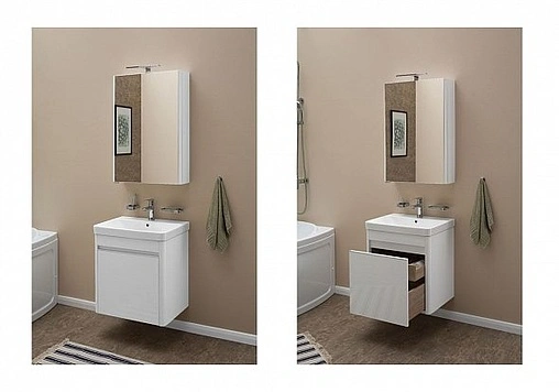 Тумба под умывальник Aquanet Вилора 60 белый 00199875