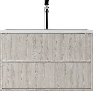 Тумба-умывальник подвесная Домино Dolche 80 сосна касцина DD5401T+4670142930273, 3