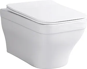 Унитаз подвесной безободковый Aquanet Elegant Rimless белый Elegant W Унитаз подвесной безободковый Aquanet Elegant Rimless белый Elegant W, 1