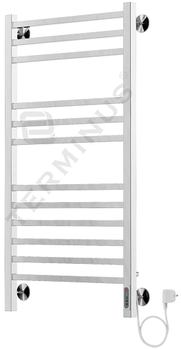 Полотенцесушитель электрический лесенка Terminus Ватикан П12 993х530 полированная сталь 4660059580234