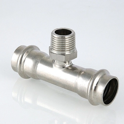 Тройник пресс переходной 28мм x ¾&quot;н x 28мм Valtec VT.INOX-PRESS VTi.933.I.280528