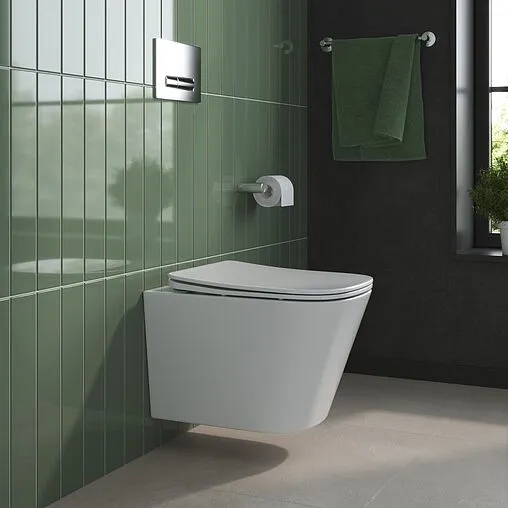 Унитаз подвесной безободковый BelBagno Due белый BB7107CHR/SC Унитаз подвесной безободковый BelBagno Due белый BB7107CHR/SC