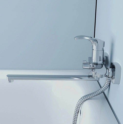 Смеситель для ванны с длинным изливом IDDIS Joker хром JOKSB00i10WA