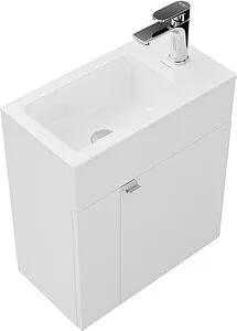 Тумба-умывальник подвесная Kerama Marazzi Lato 50 белый LAT.50.1\WHT+LA.wb.50, 1