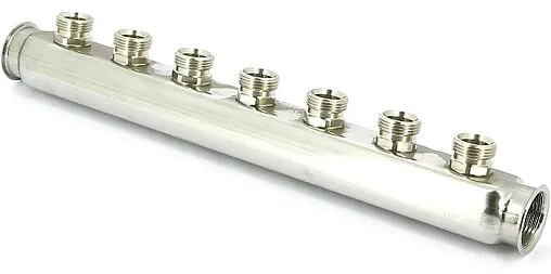 Коллектор распределительный проходной 7 отводов 1&quot;в/в x ¾&quot;ек Uni-fitt 430I4307