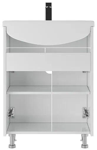 Тумба под умывальник напольный Айсберг Уют 60 белый DA2003T