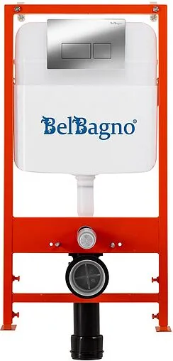 Комплект 5 в 1 BelBagno Loto BB070CHR/SC/BB026/BB041CR с кнопкой хром глянцевый