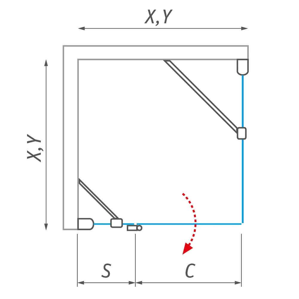 Душевое ограждение 1200x800мм прозрачное стекло Roltechnik Hitech Line HBO1+HBB/1200*800 284-1200000-06-02+286-8000000-06-02 Душевое ограждение 1200x800мм прозрачное стекло Roltechnik Hitech Line HBO1+HBB/1200*800 284-1200000-06-02+286-8000000-06-02, 4