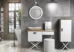 Пуфик Isvea Marino 40 белый 21SQ9301040I, 3