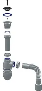 Сифон бутылочный для мойки Unicorn В220 Сифон бутылочный для мойки Unicorn В220, 5