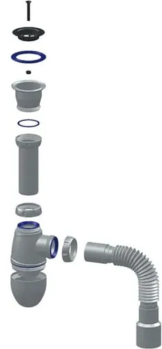 Сифон бутылочный для мойки Unicorn В220 Сифон бутылочный для мойки Unicorn В220