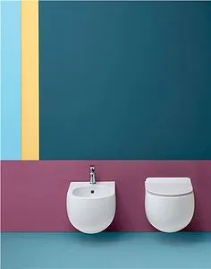 Биде подвесное Kerasan Flo белый 312301 Биде подвесное Kerasan Flo белый 312301, 4