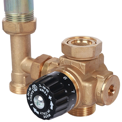 Насосный модуль с термостатическим смесительным клапаном 1&quot;н х ¾&quot;в Stout SDG-0002-002001 без насоса