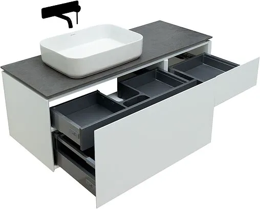 Тумба под умывальник подвесная Allen Brau Infinity 120 L белый 1.21006.WM