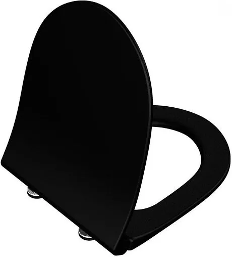 Крышка-сиденье для унитаза с микролифтом Vitra Sento черный матовый 120-483-009