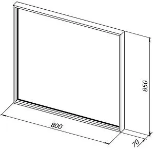 Зеркало с подсветкой Allen Brau Liberty 85x80 латунь браш 1.330014.03, 2