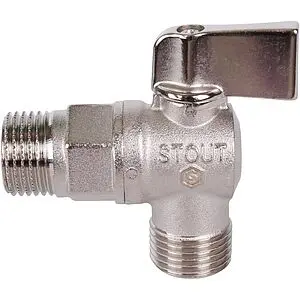 Кран шаровый угловой ½&quot;н x ½&quot;н Stout SVB-0059-001212, 5