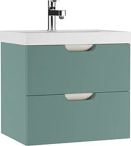 Тумба-умывальник подвесной Домино Dune 60 олива DD2504T+4627173210164, 1