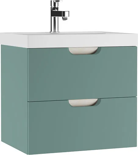 Тумба-умывальник подвесная Домино Dune 60 олива DD2504T+4627173210164