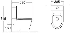 Унитаз-компакт безободковый Aquatek Вега белый AQ2904-00, 2