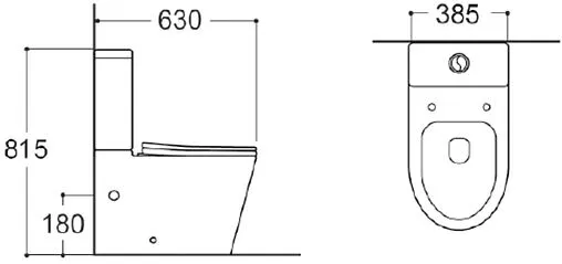 Унитаз-компакт безободковый Aquatek Вега белый AQ2904-00