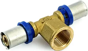 Тройник пресс переходной 32мм x 1"в x 32мм General Fittings 5T0012H103230T, 1
