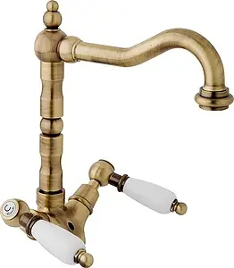 Смеситель для раковины Cezares First бронза/белый FIRST-LS2-02-Bi, 1