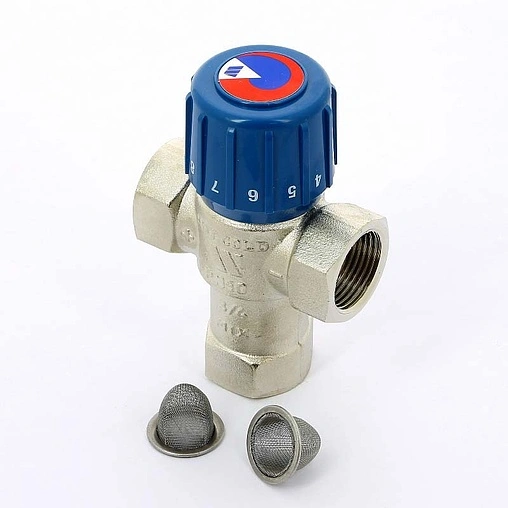 Трехходовой термостатический смесительный клапан ¾&quot; +25...+50°С Kvs 1.9 WATTS Aquamix AM63C 10017420