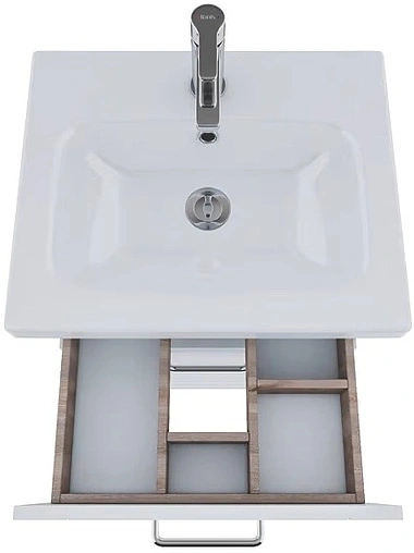 Тумба-умывальник напольная IDDIS New Sena 60 белый/дерево NSE60W2i95K