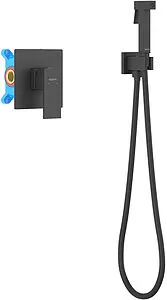 Гигиенический душ со смесителем Aquatek Либра чёрный матовый AQ1619MB, 1