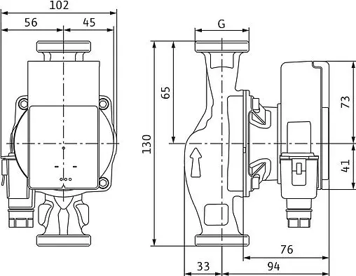 Насос циркуляционный Wilo Atmos PICO 25/1-6-130 4232693