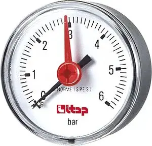 Манометр аксиальный Itap 50мм 6 бар ¼&quot; 483B014R, 3
