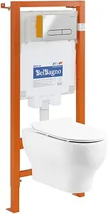 Комплект 5 в 1 BelBagno Lucie BB063CHR/BB2111SC/BB002-80/BB005-PR-CHROME с кнопкой хром глянцевый Комплект 5 в 1 BelBagno Lucie BB063CHR/BB2111SC/BB002-80/BB005-PR-CHROME с кнопкой хром глянцевый, 1