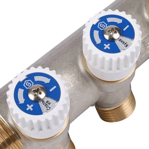 Коллектор регулирующий проходной 4 отвода 1"в/н x ½"к Stout SMB 6851 011204 Коллектор регулирующий проходной 4 отвода 1"в/н x ½"к Stout SMB 6851 011204