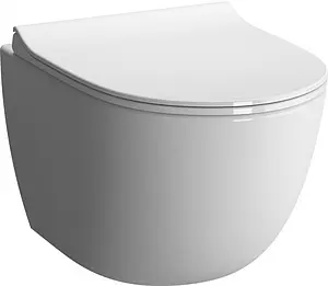 Унитаз подвесной безободковый VitrA Sento Rim-Ex белый 7748B003-0075 Унитаз подвесной безободковый VitrA Sento Rim-Ex белый 7748B003-0075, 1
