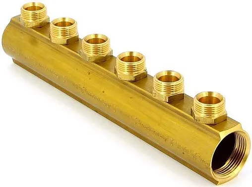 Коллектор распределительный проходной 6 отводов 1¼&quot;в/в x ¾&quot;ек Tiemme 1970043