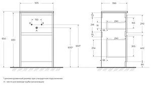 Тумба-умывальник напольная BelBagno KRAFT 50 Rovere Tabacco KRAFT39-500/390-2C-PIA-RT+BB500/390ETL Тумба-умывальник напольная BelBagno KRAFT 50 Rovere Tabacco KRAFT39-500/390-2C-PIA-RT+BB500/390ETL, 2