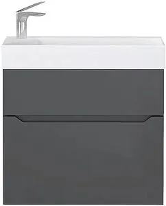 Тумба под умывальник подвесная Raval Brik 65 антрацит Brk.01.65/P/A/RL, 3