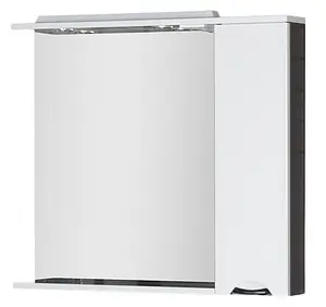 Шкаф-зеркало Aquanet Гретта 100 R белый/венге 00173996 Шкаф-зеркало Aquanet Гретта 100 R белый/венге 00173996, 1